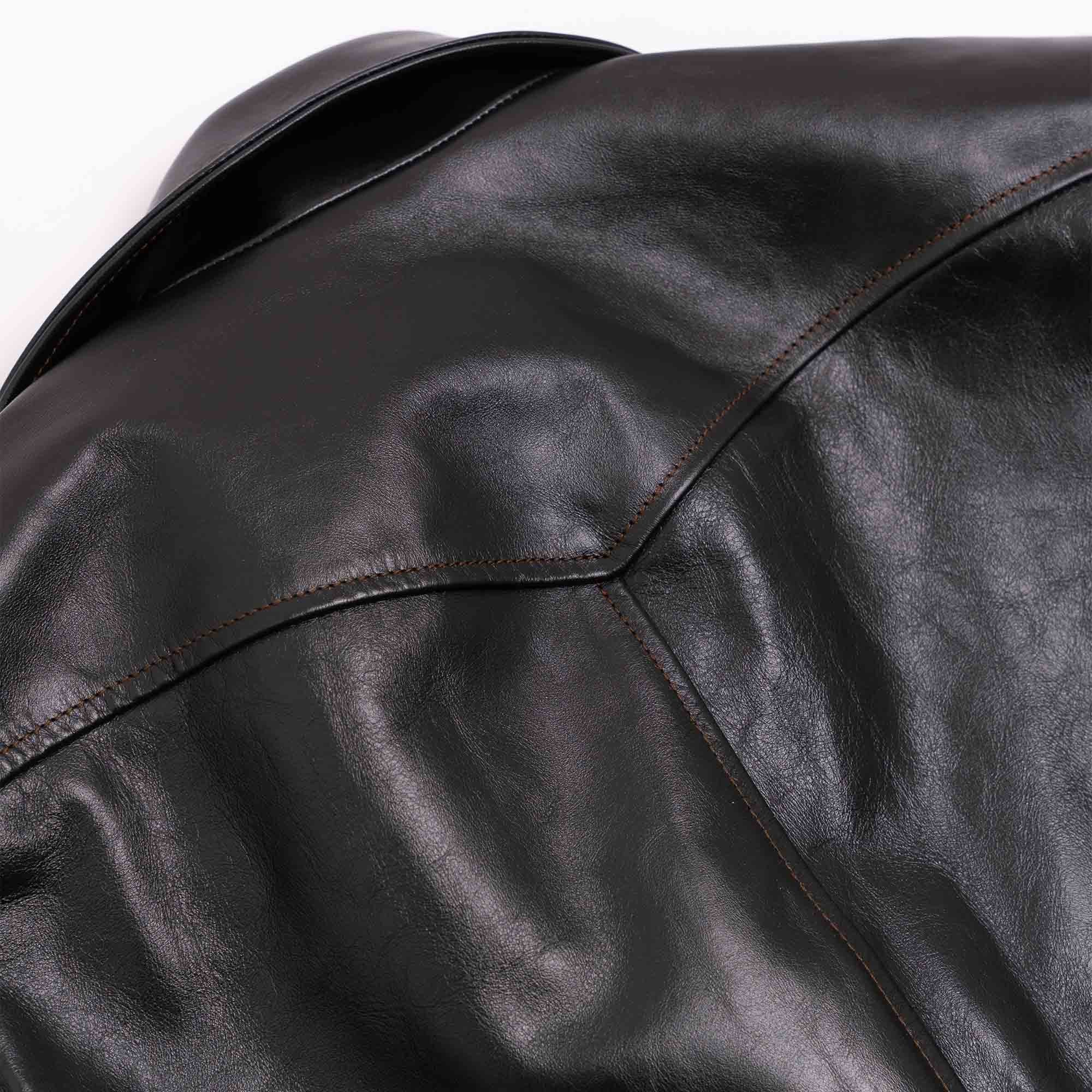 “Cossack” Black Horsehide Leather Jacket