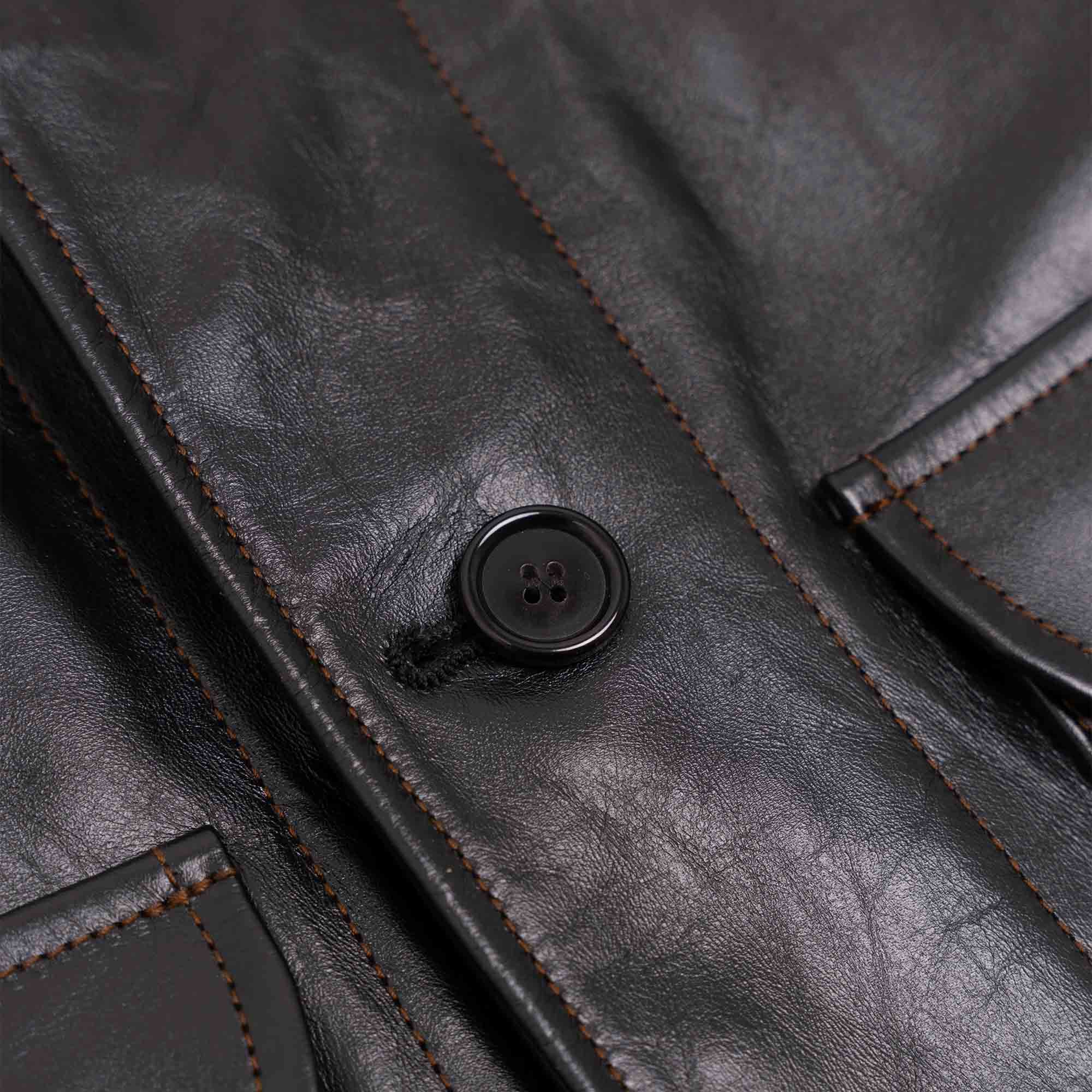 “Cossack” Black Horsehide Leather Jacket