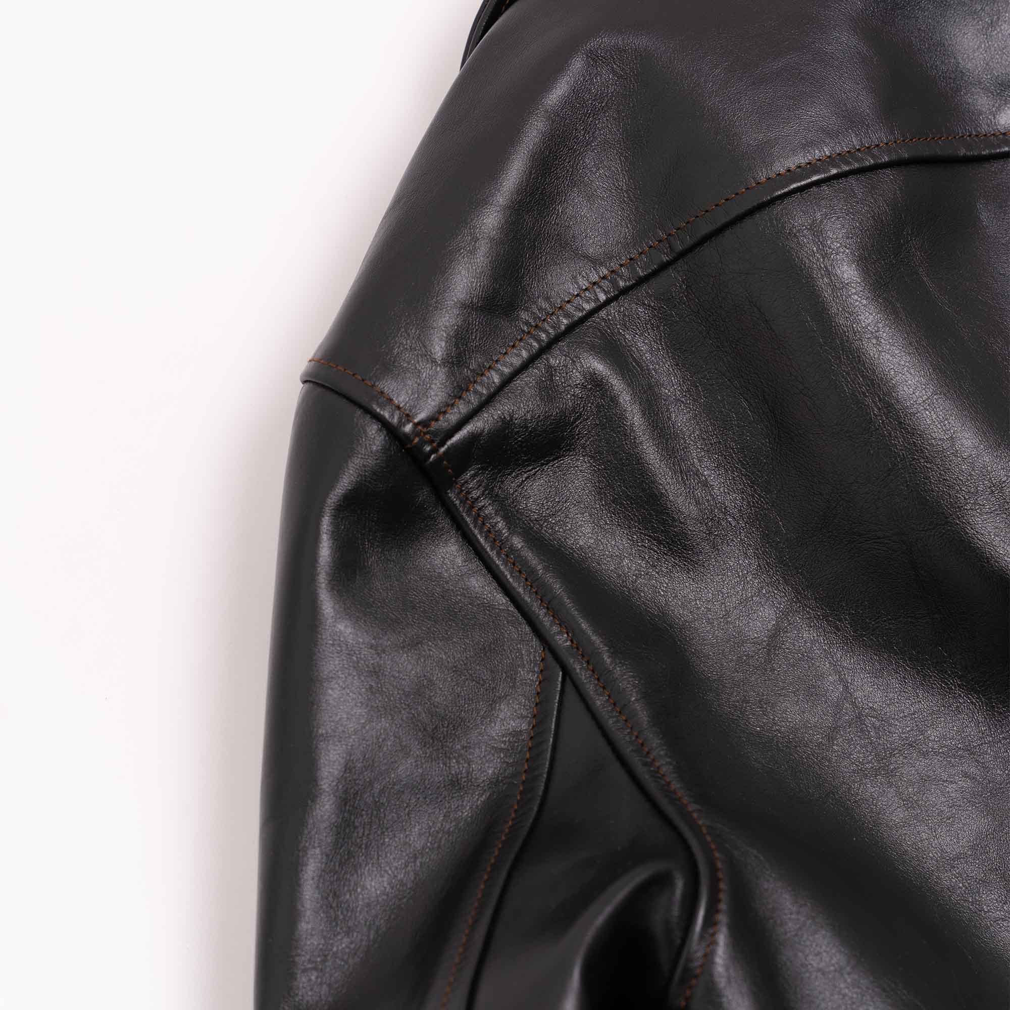 “Cossack” Black Horsehide Leather Jacket
