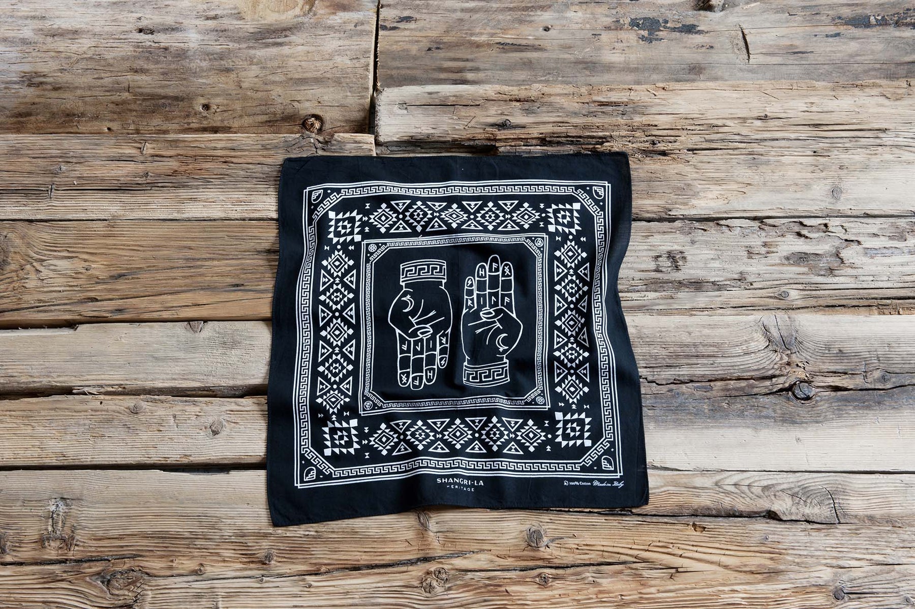 Shangri-La Heritage “The Hand of Perception” Navajo Bandana