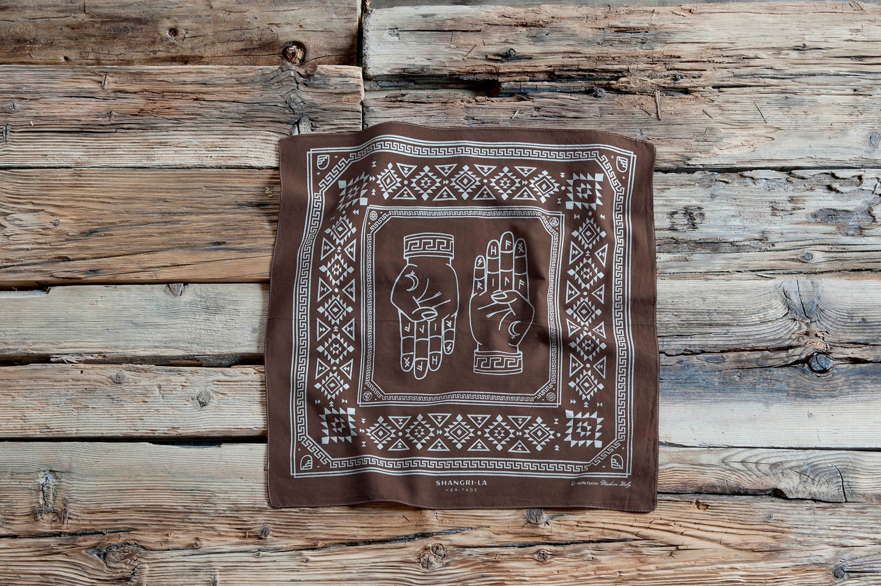 Shangri-La Heritage “The Hand of Perception” Navajo Bandana