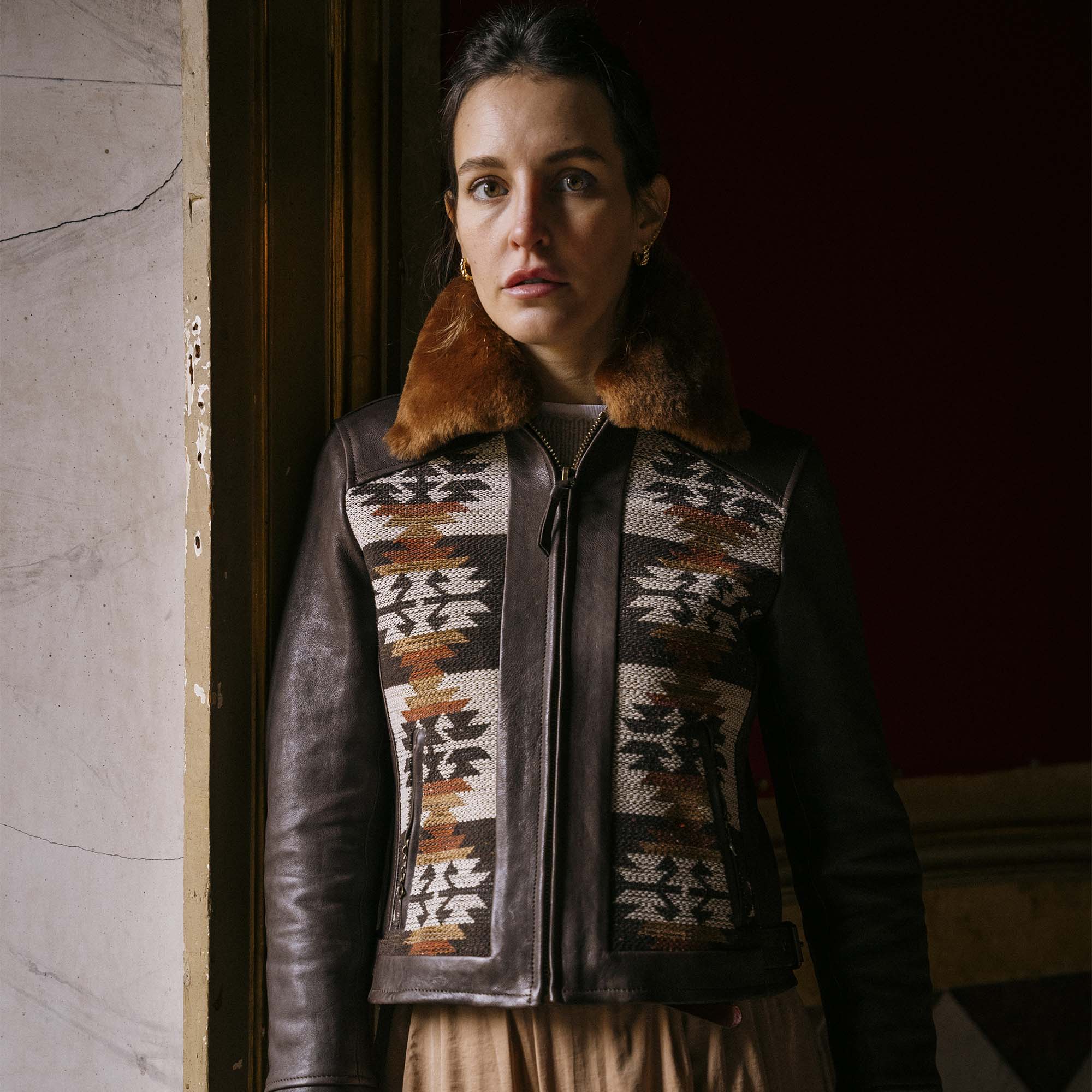 “Varenne” Women’s Grizzly Navajo Jacket