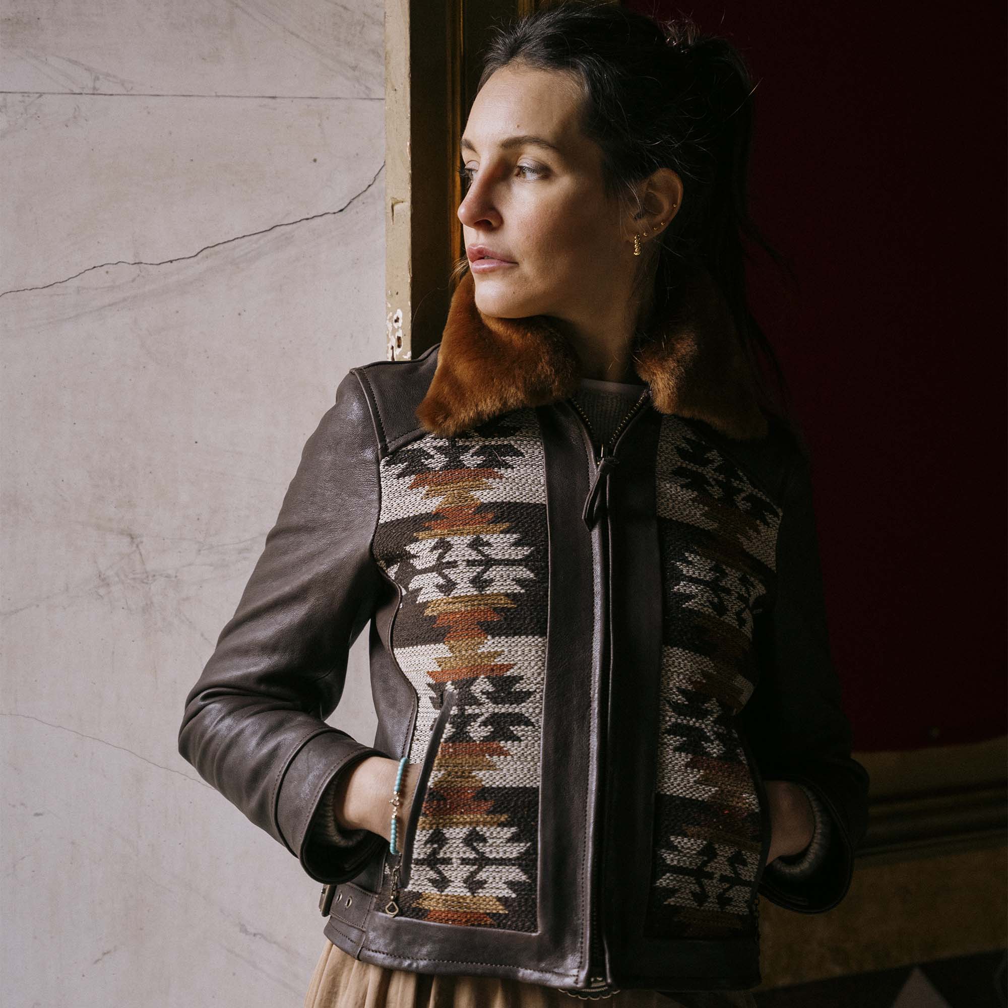 “Varenne” Women’s Grizzly Navajo Jacket