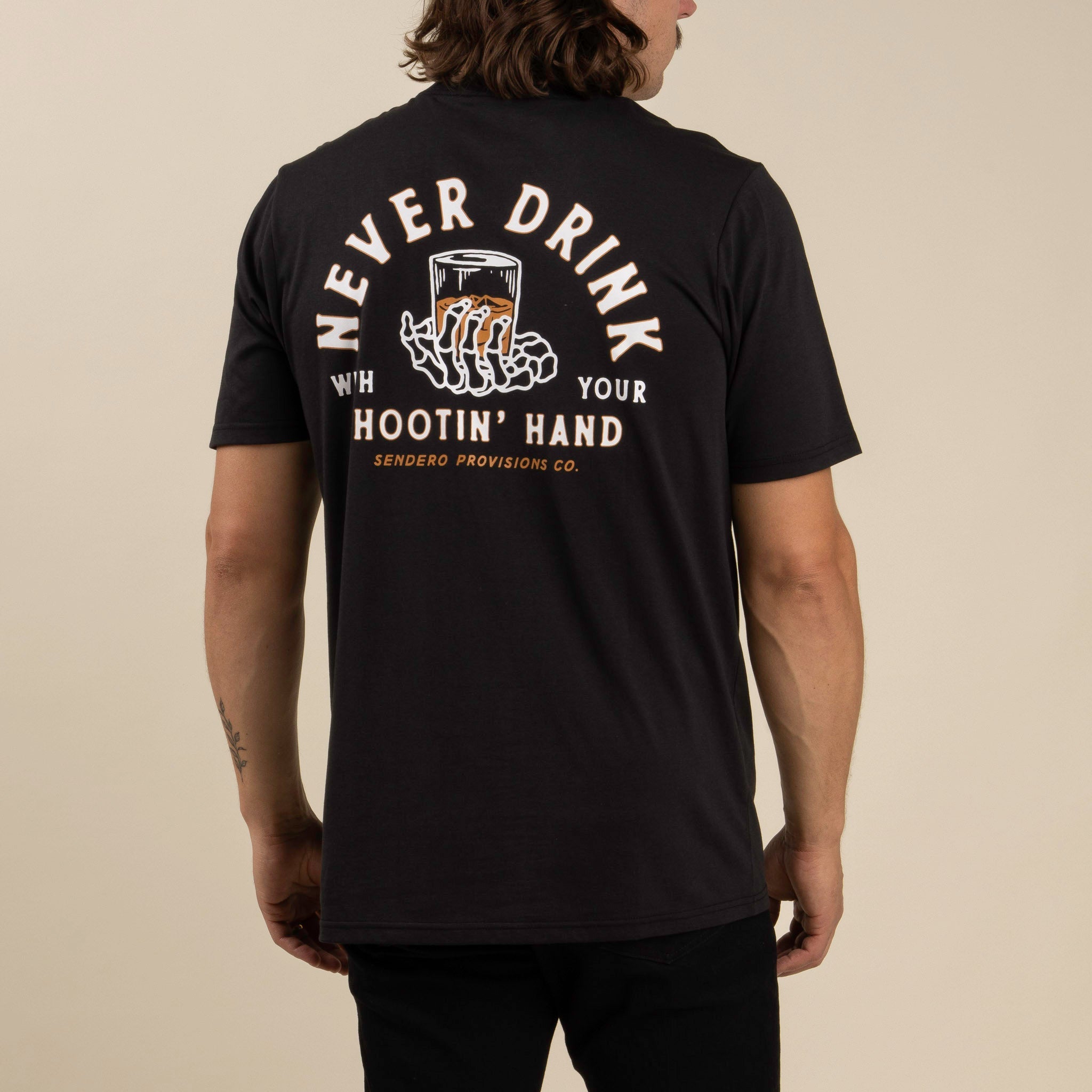 Shootin' Hand T-Shirt - Black