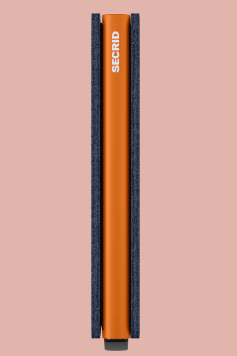 Slimwallet - Matte Nightblue & Orange