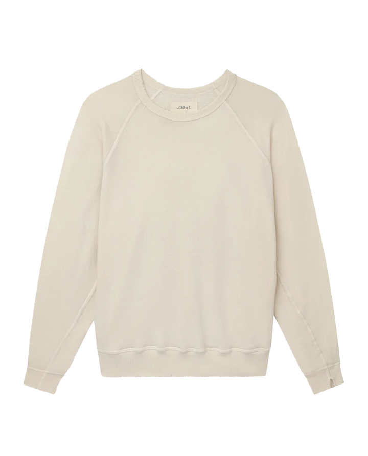 The College Sweatshirt. Washed White.