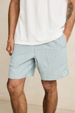 Seersucker Stripe Jam -  Pine