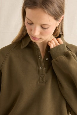 Everyday Fleece Pullover - Dark Olive