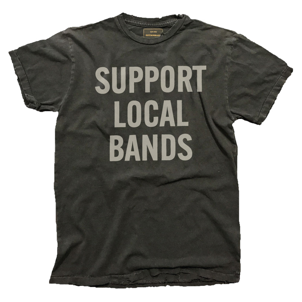 Support Local Bands Black Label Tee - Unisex - Black