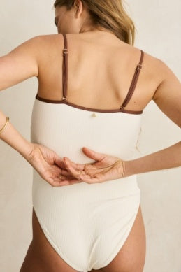 Lily Rib Contrast One Piece