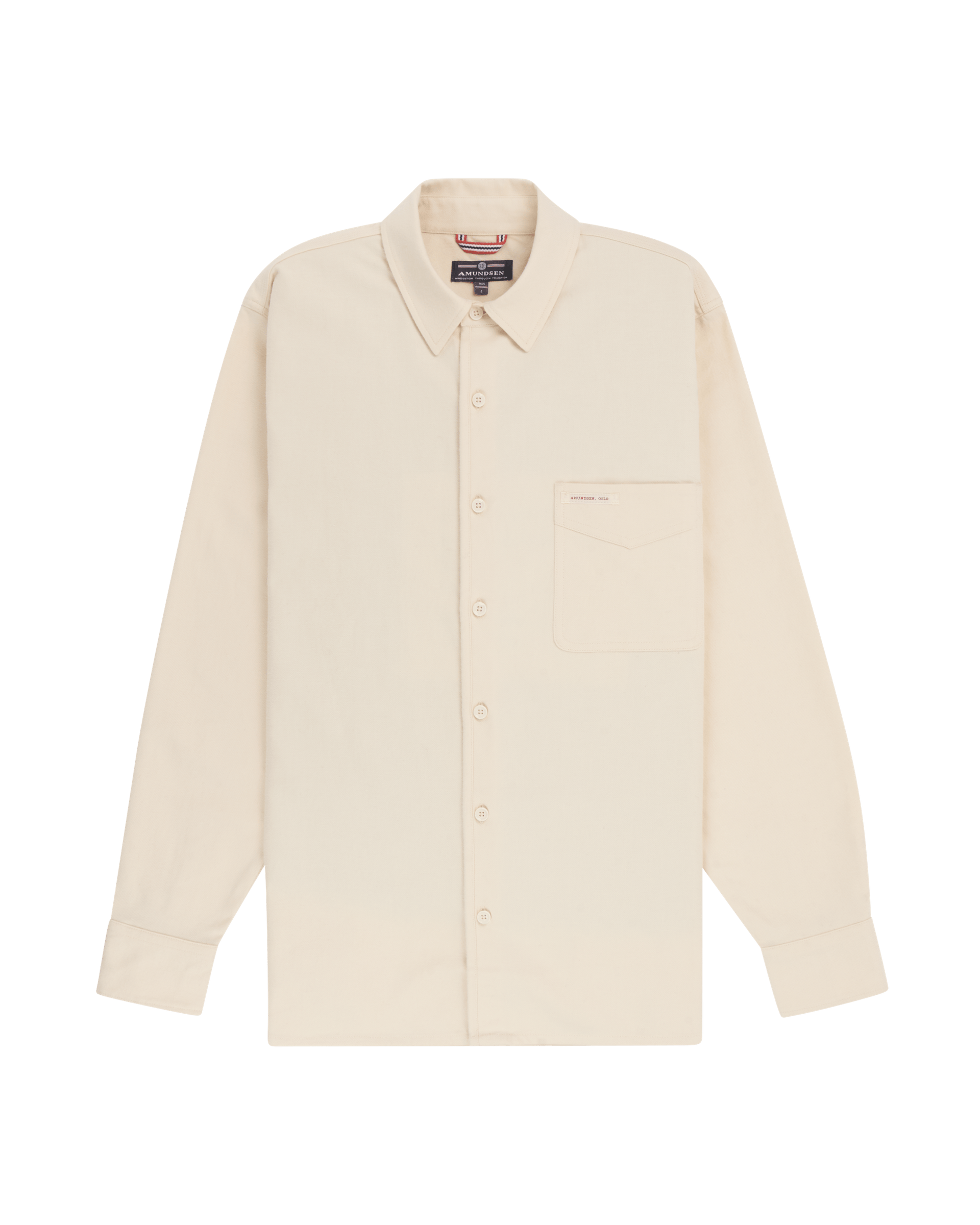 FRAMHEIM FLANNEL SHIRT MENS-Oatmeal