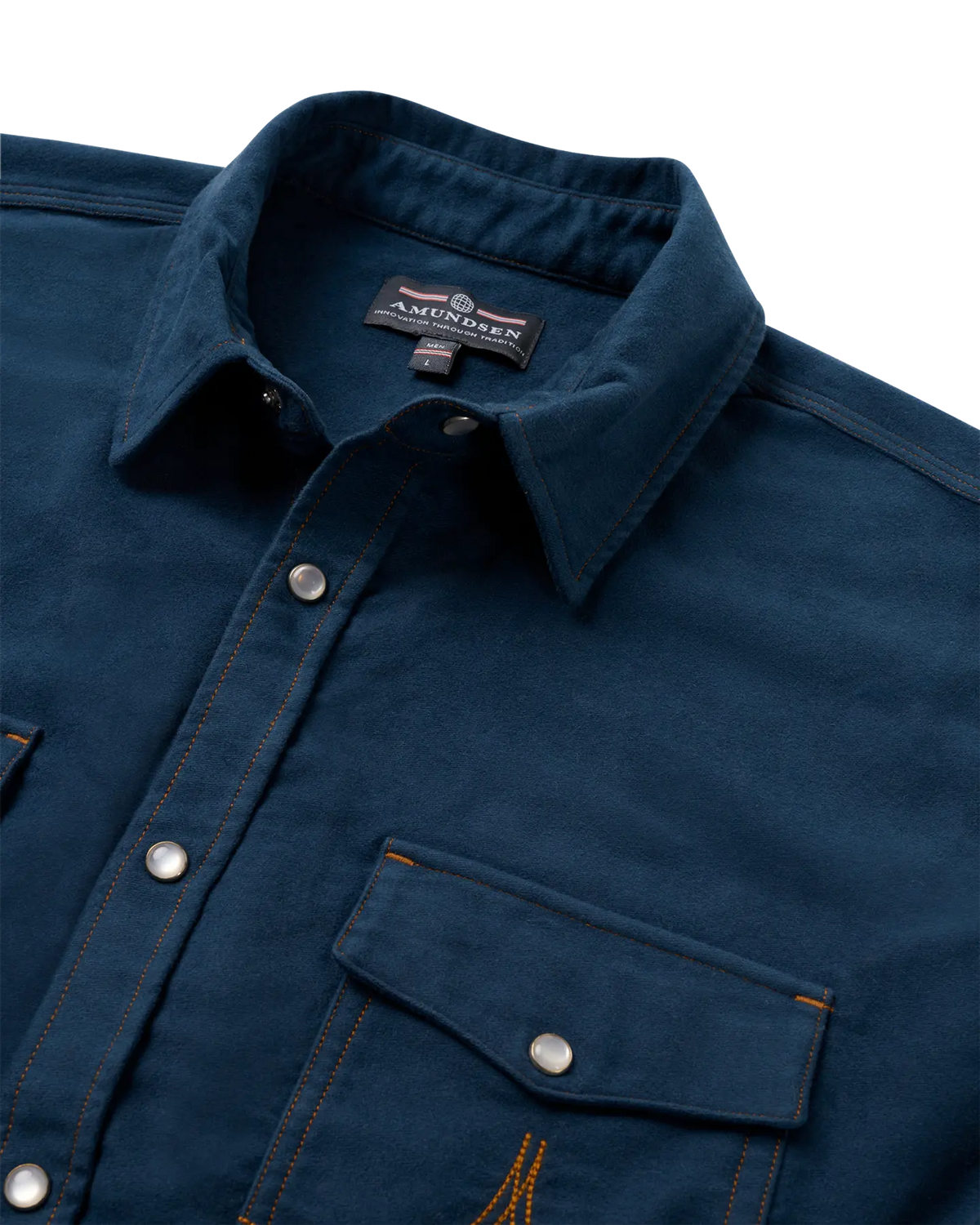 GARD MOLESKIN SHIRT MENS - Fjord Blue