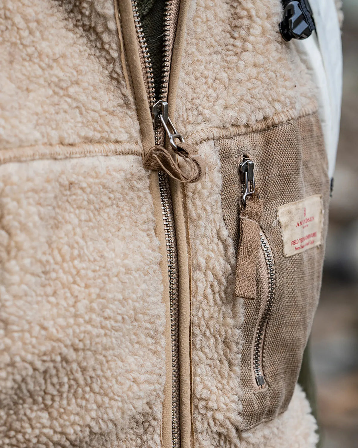 HEROES WOOL FLEECE VEST MENS - Natural