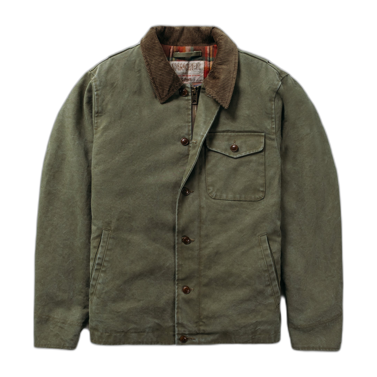 8625 Cotton Canvas Deck Jacket-Olive