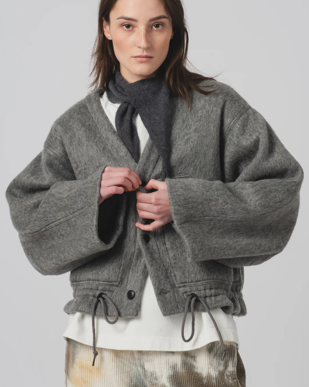 G.o.D Reactor Jacket Mohair Fleece Asphalt