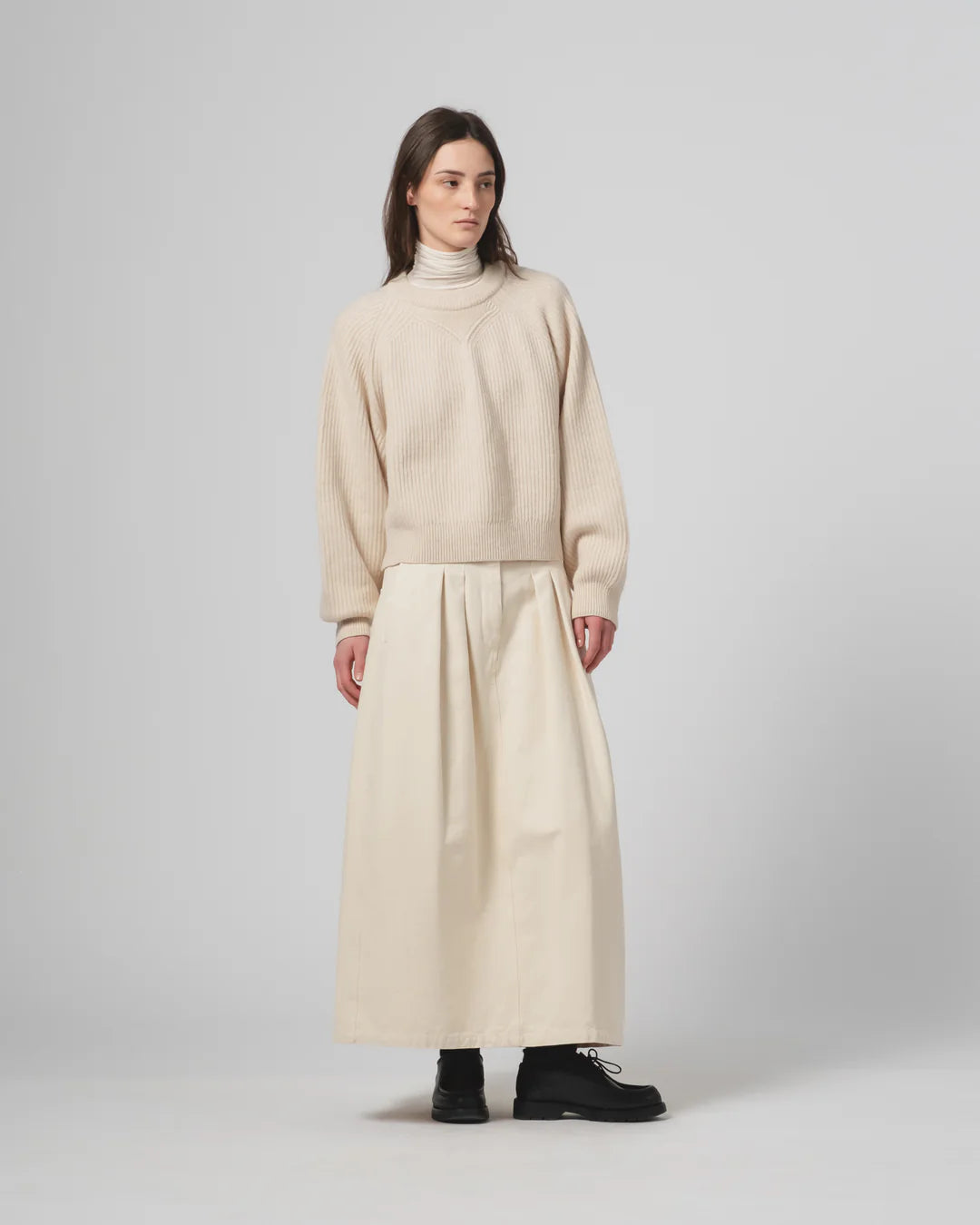 G.o.D Bulb Skirt Canvas Wheat