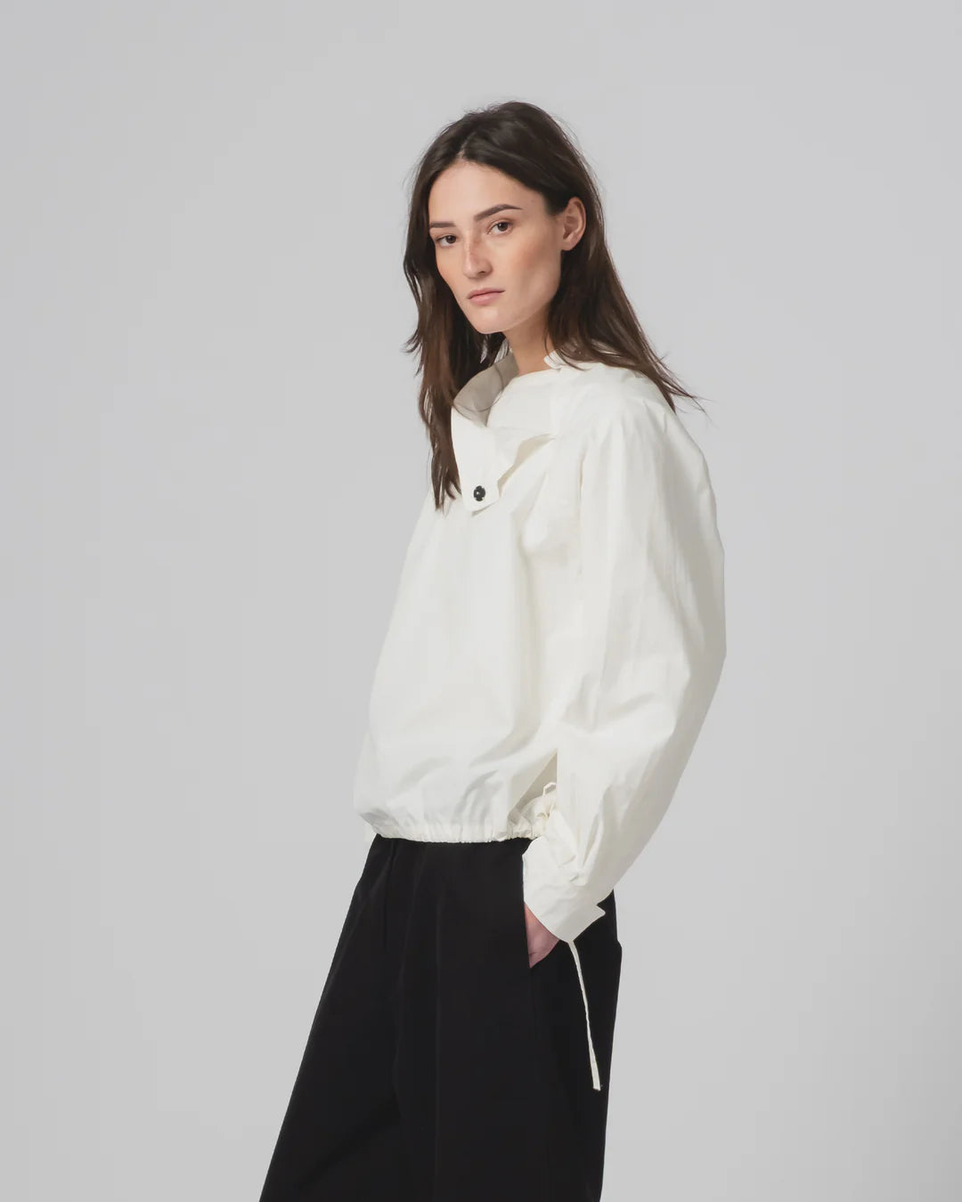 G.o.D Anorak Shirt Poplin Milk