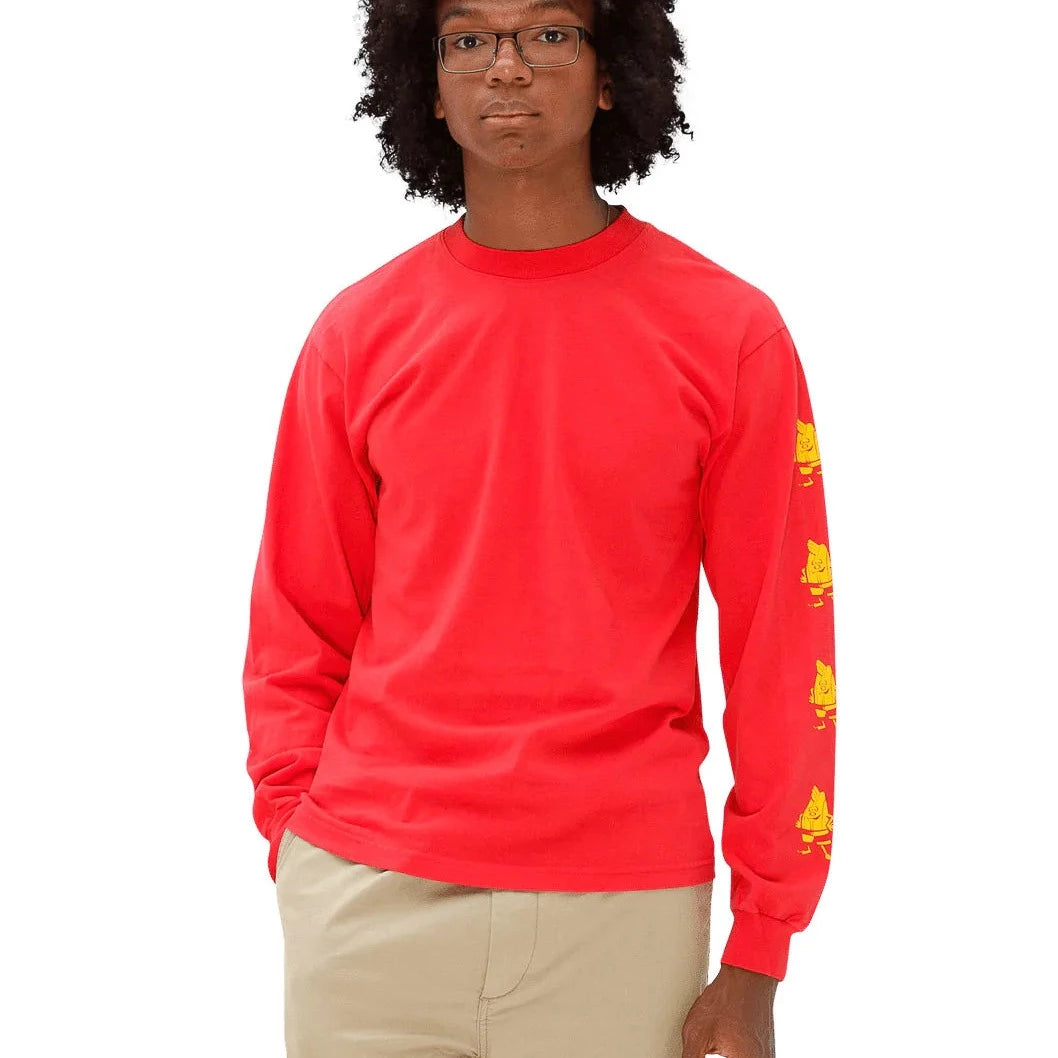 SOUTH PAW LONG SLEEVE T-SHIRT - RED