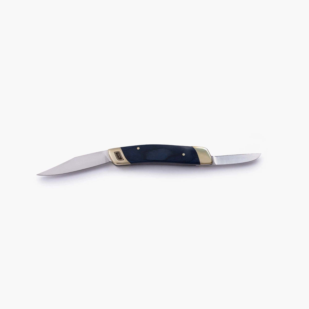 DOUBLE BLADE FOLDING POCKET KNIFE - BLUE