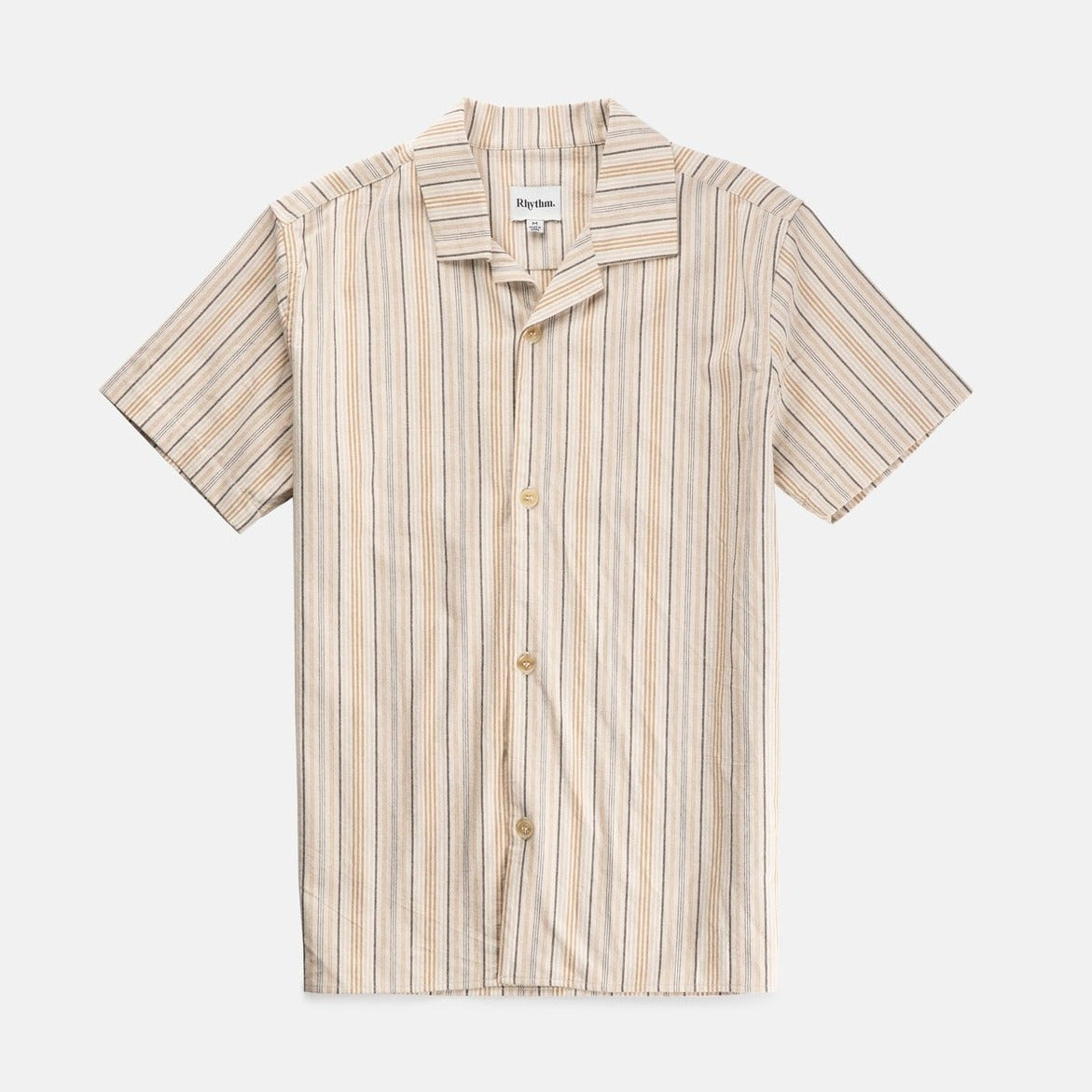 Vacation Stripe Ss Shirt Natural