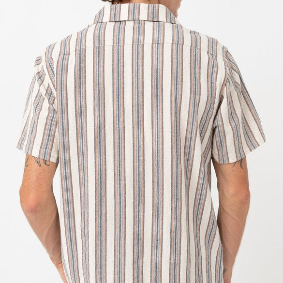 Vacation Stripe SS Shirt - Natural