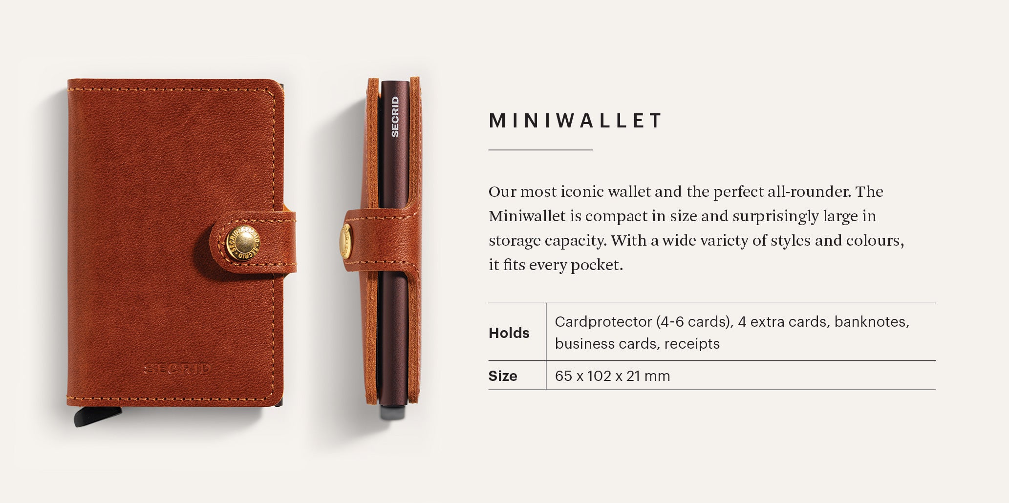 Miniwallet - Veg Espresso - Brown