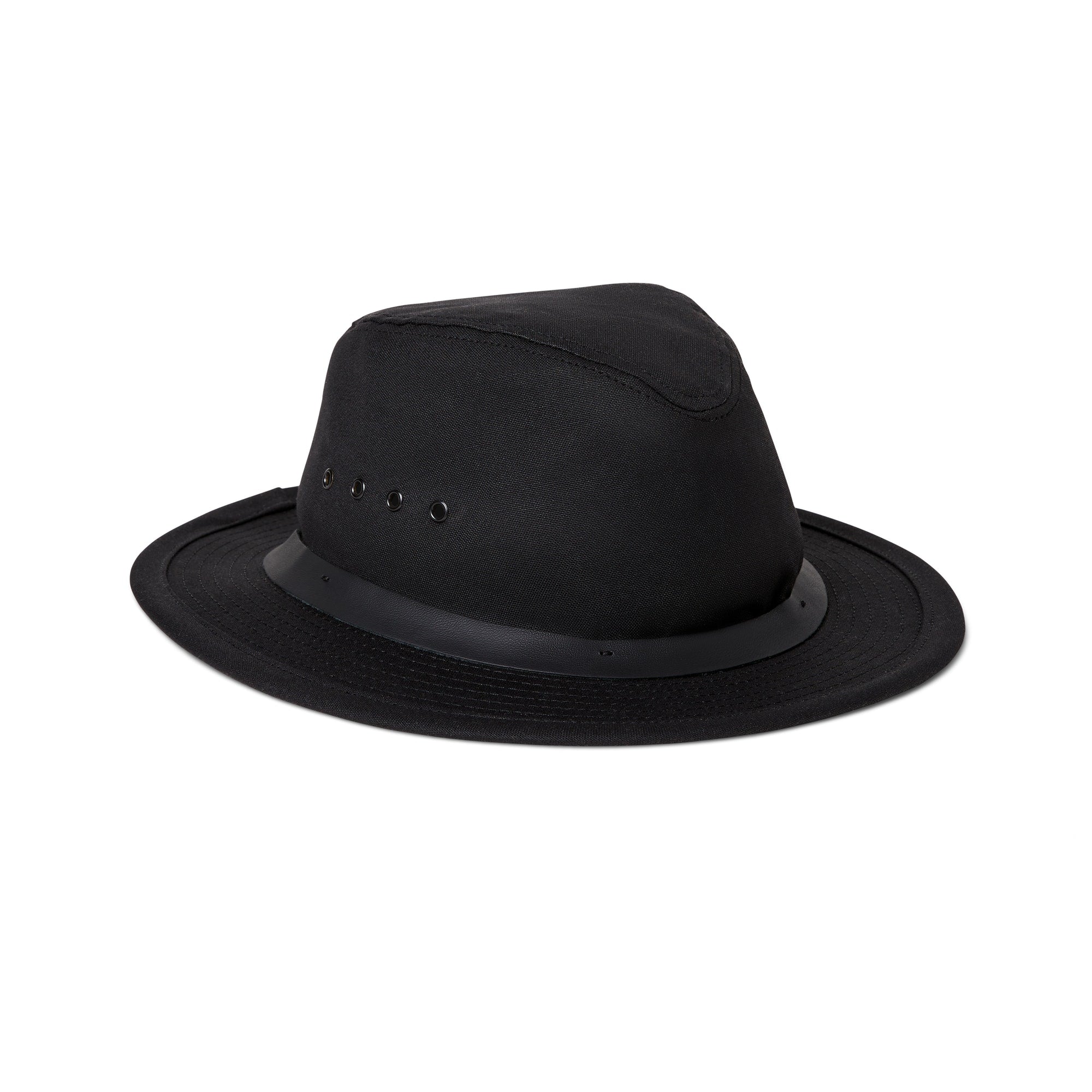 TIN CLOTH PACKER HAT - BLACK