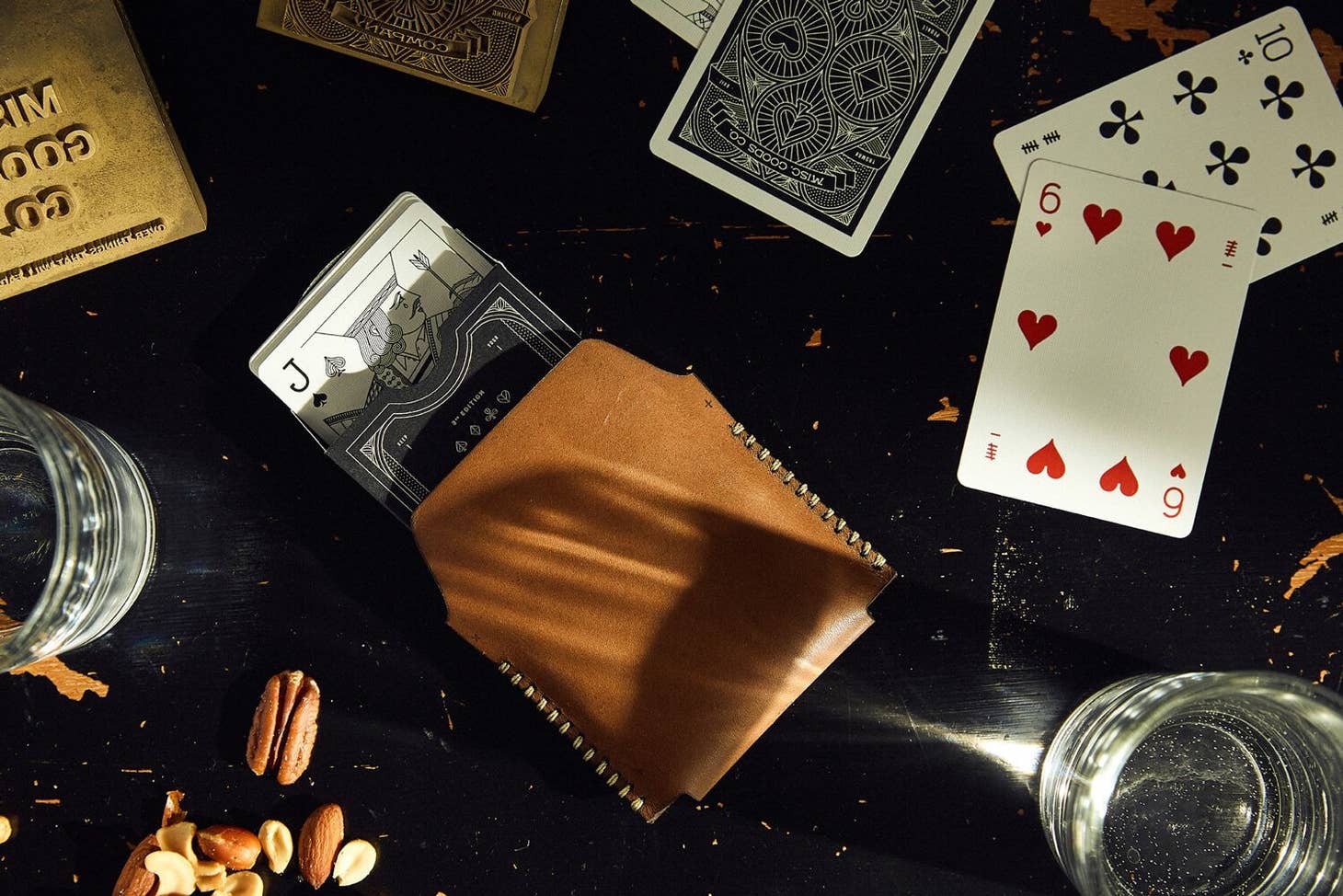 Misc. Goods Playing Cards - Single Leather Case