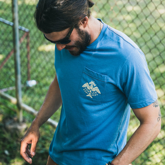 Fresh Catch Pocket T-Shirt - Blue Horizon