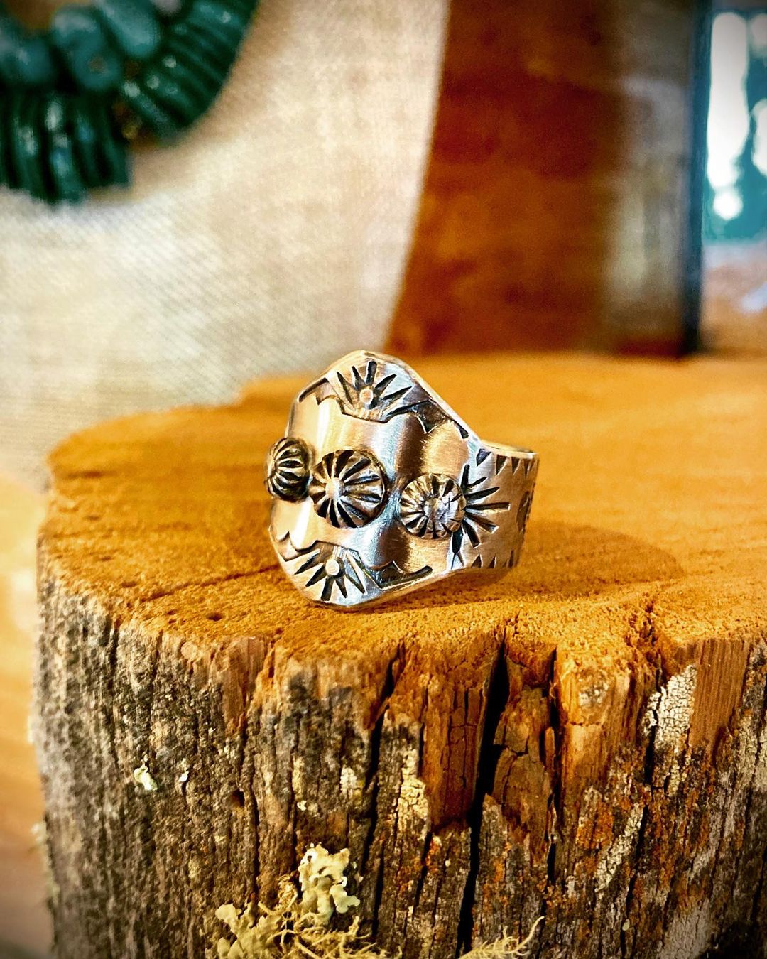 Handmade Men's Sterling Silver Buffalo Ring