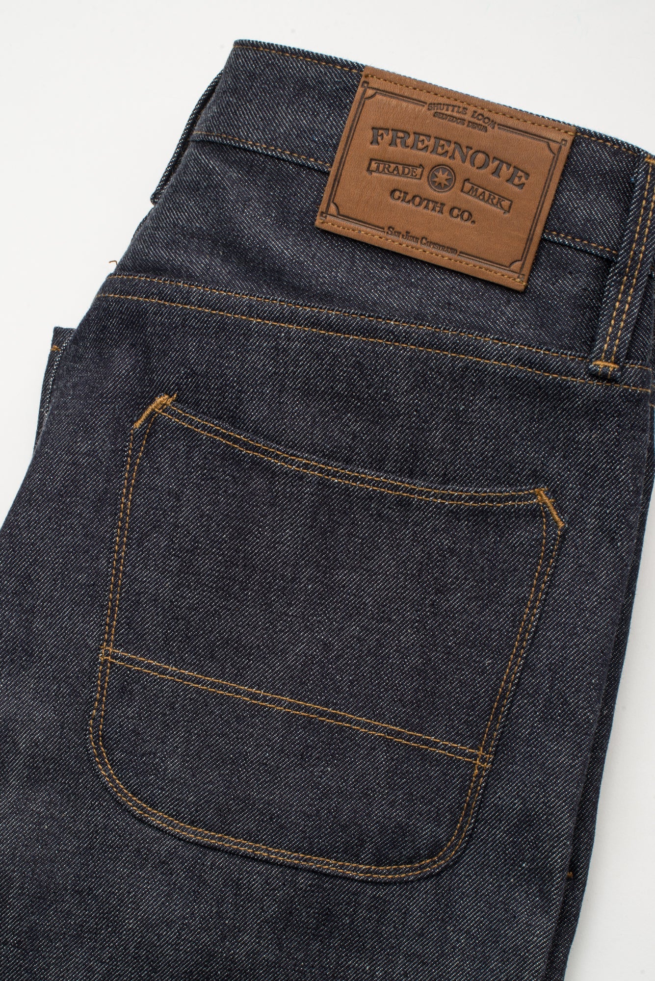 Belford Straight Cut Raw 14.5 Oz. Blue