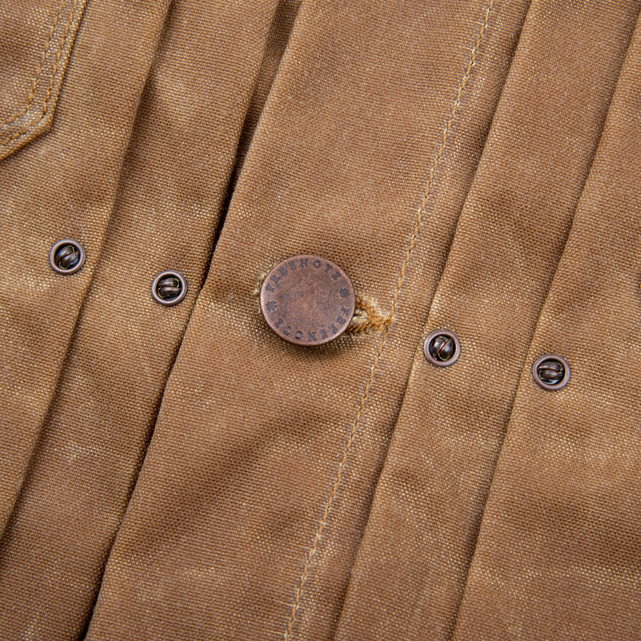 Riders Jacket Waxed Canvas - Rust