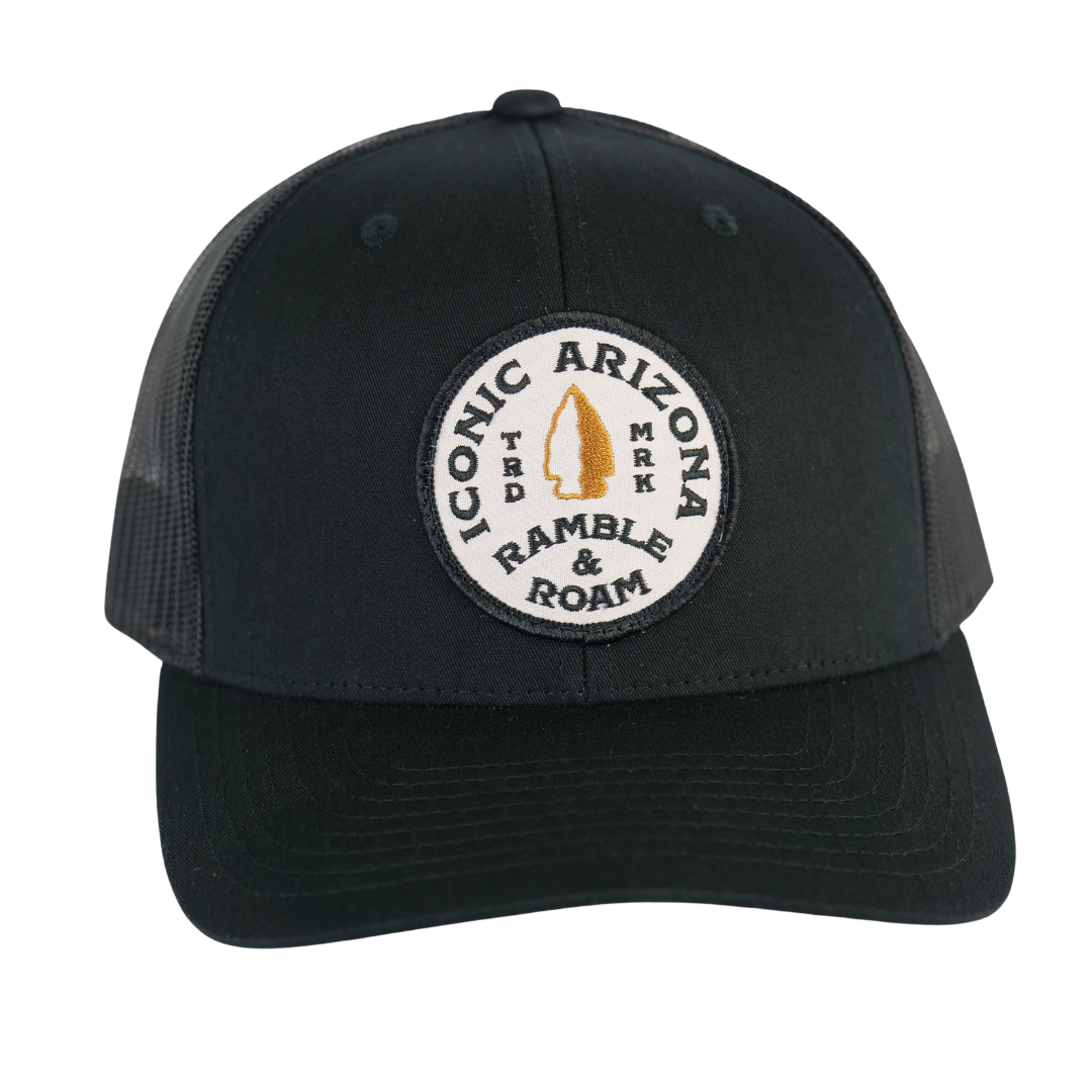 Arrowhead Curved Trucker - Black