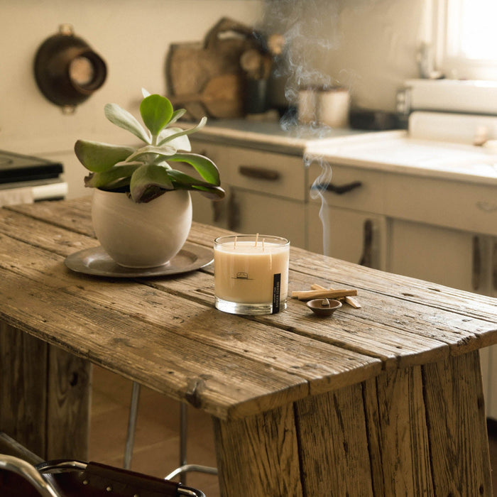 LEATHER + PINE MAMMOTH CANDLE