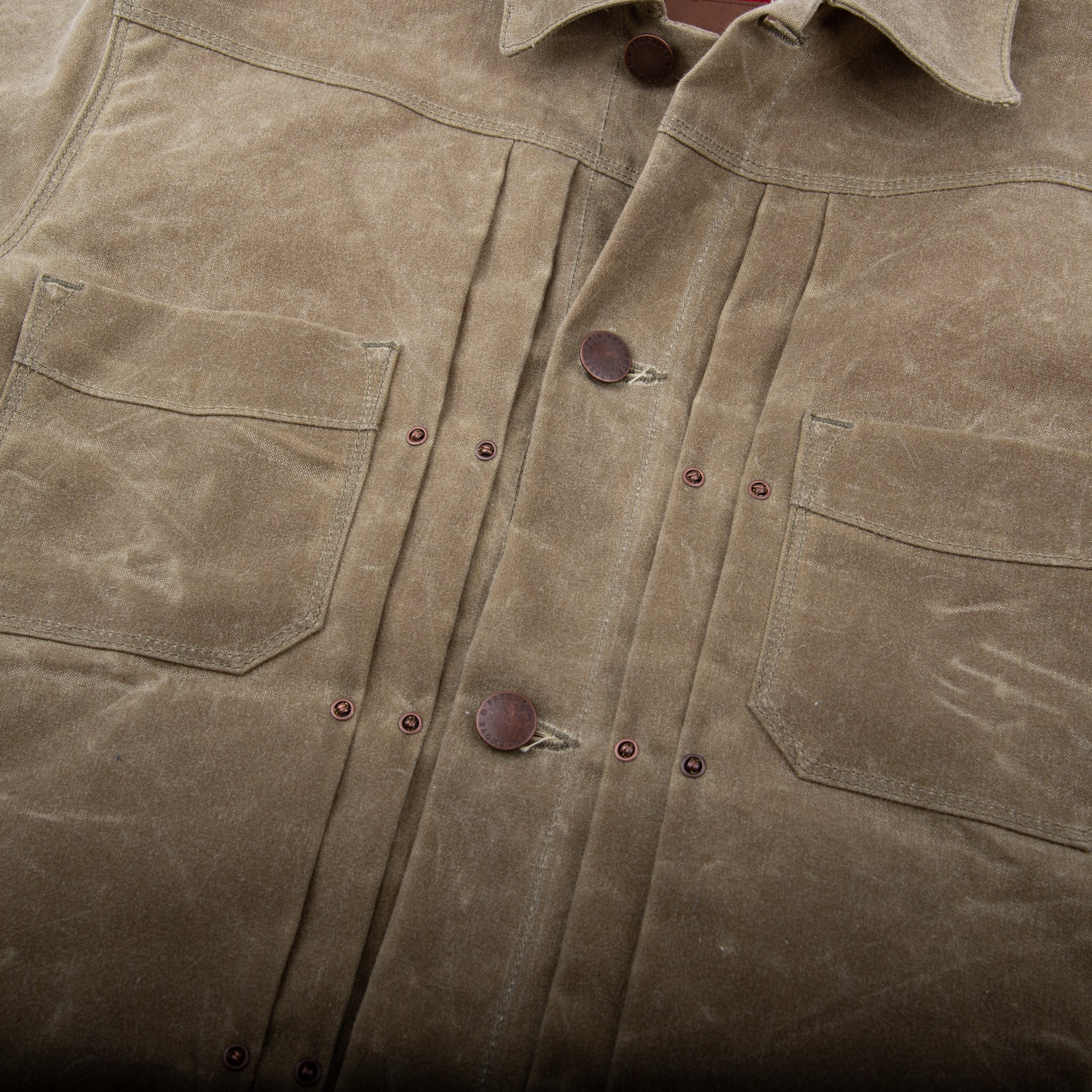 Riders Jacket Waxed Canvas Tobacco