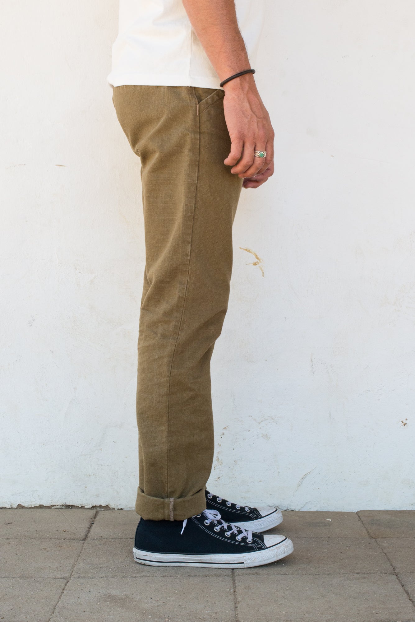 WORKERS CHINO SLIM FIT 14 OUNCE SLUB TAN