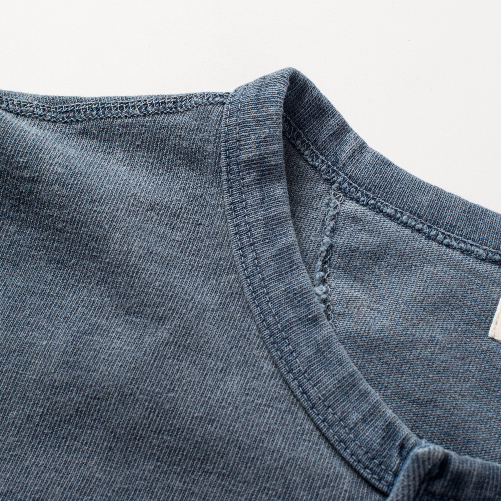 Freenote 13 Ounce Henley L/S Faded Blue