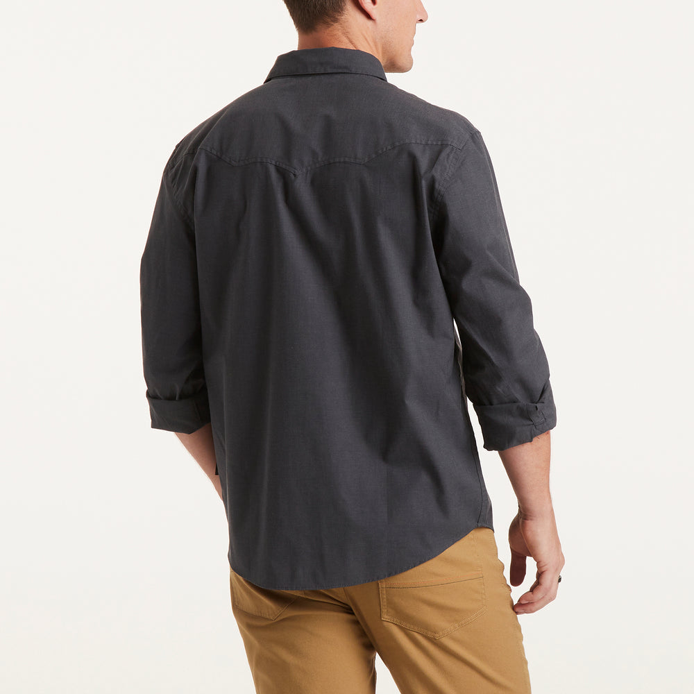 Crosscut Deluxe Snapshirt - Midnight Chambray