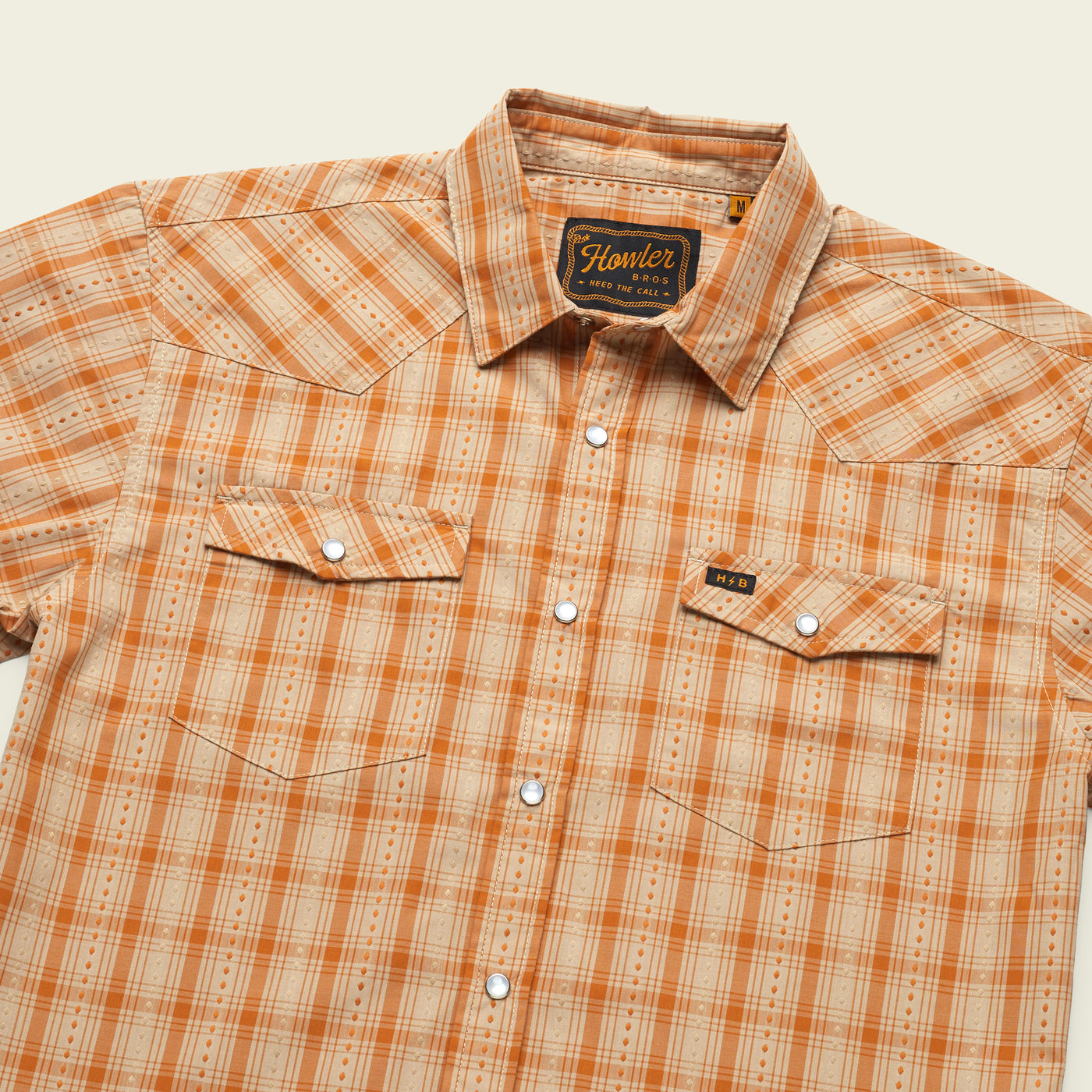 H Bar B Snapshirt - Pumpkin