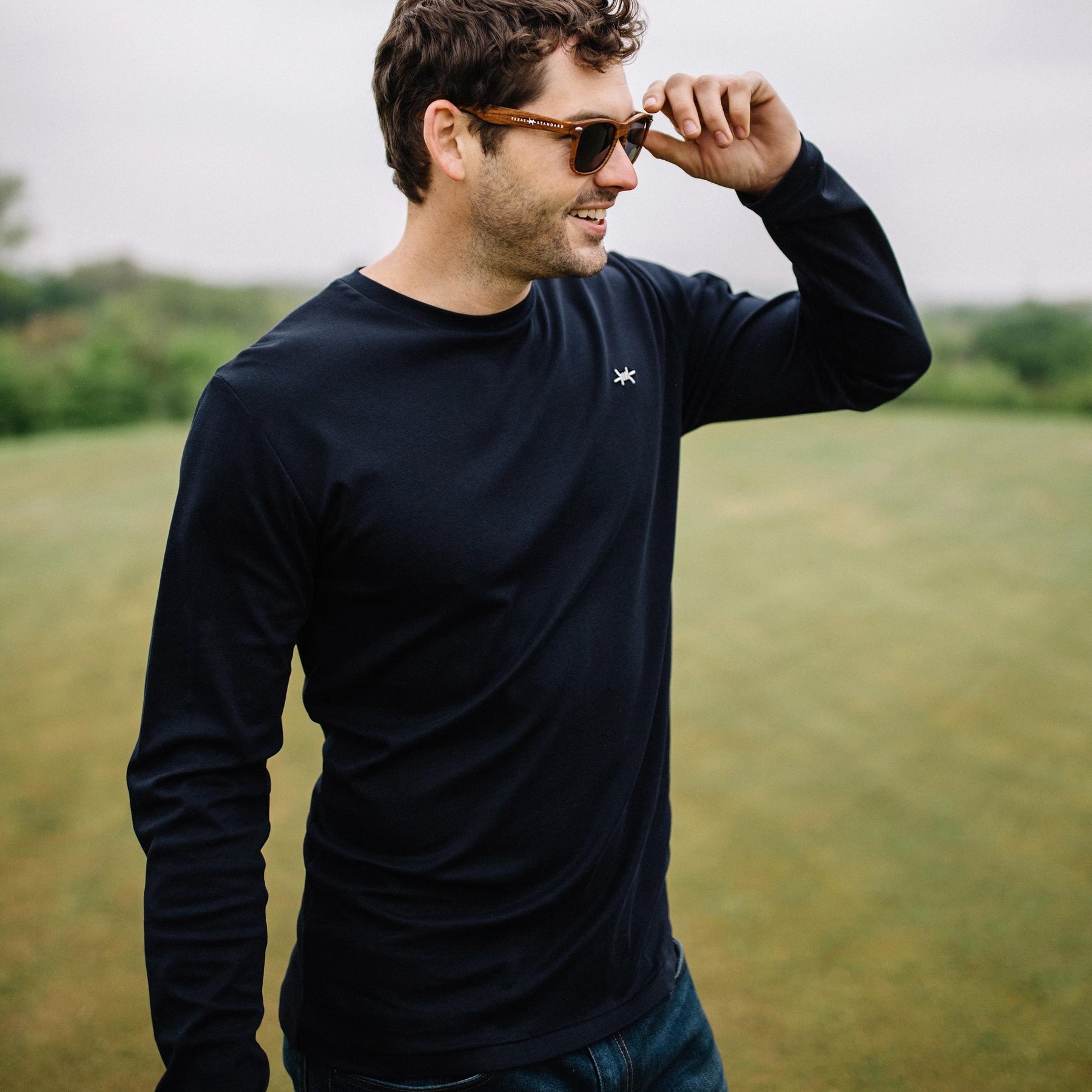 STANDARD LONG-SLEEVE TEE - MIDNIGHT BLUE