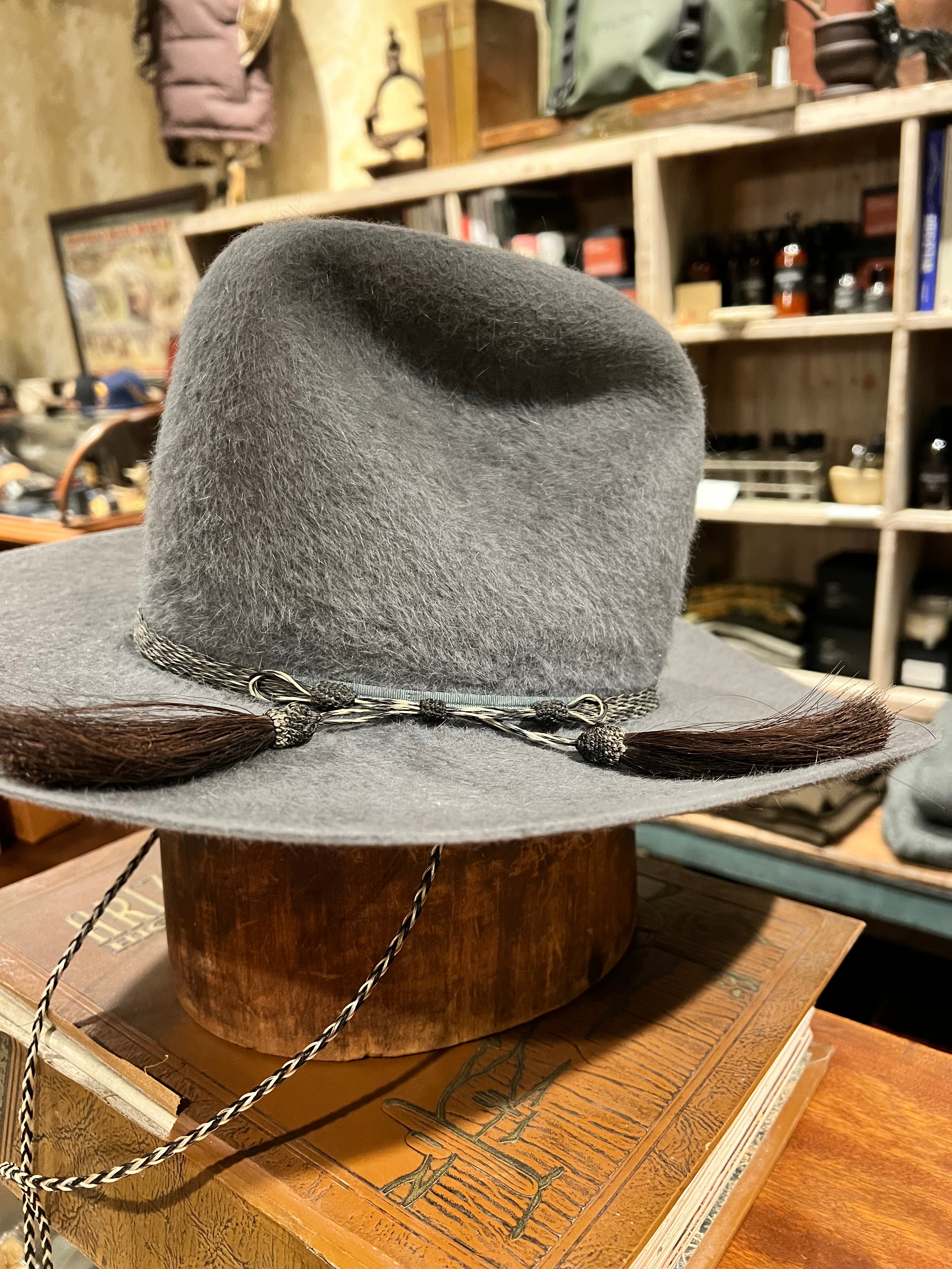 American Hat Company Western Hat Gray Fur Felt