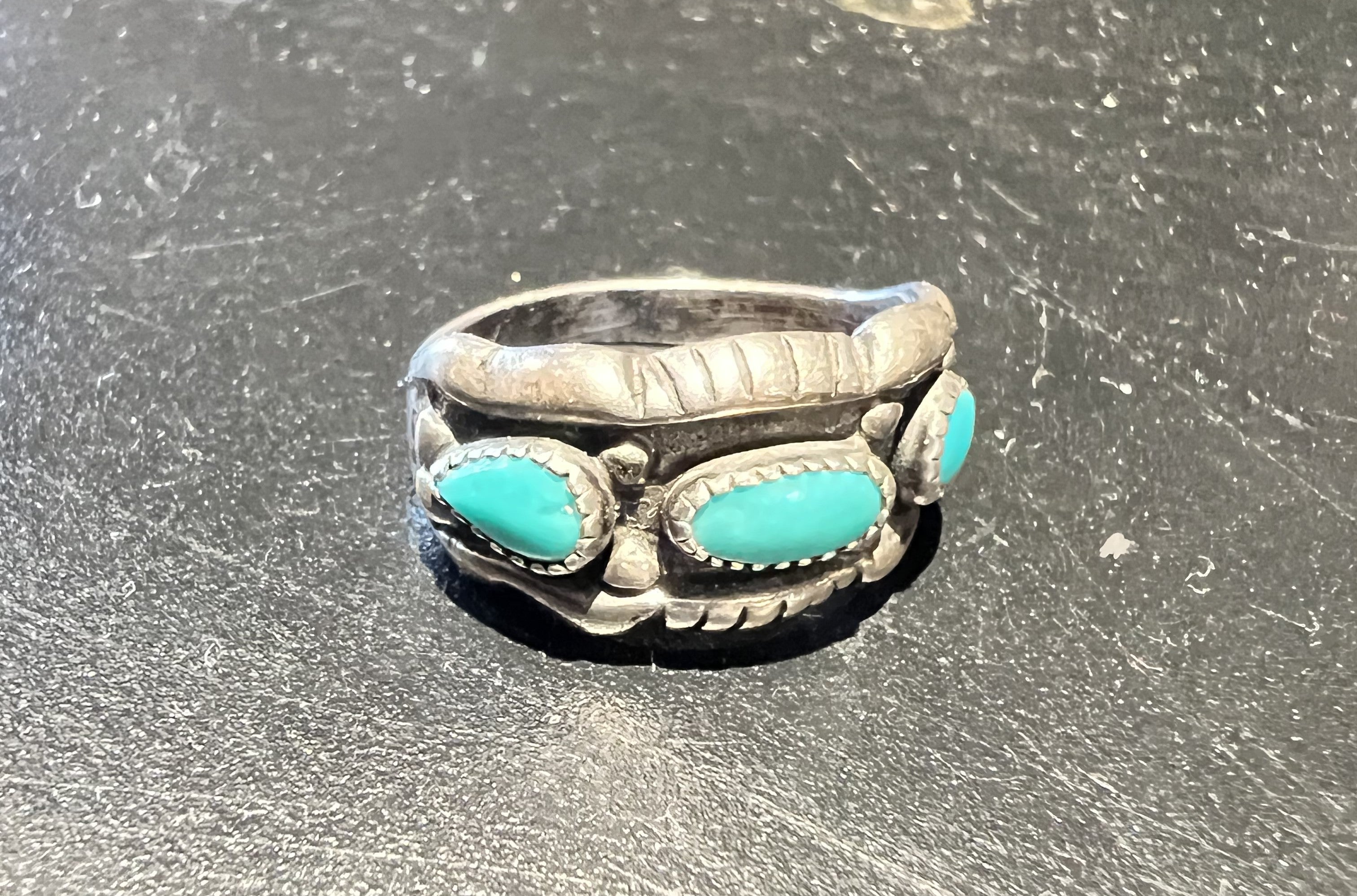 Vintage Sterling and Turquoise Ring