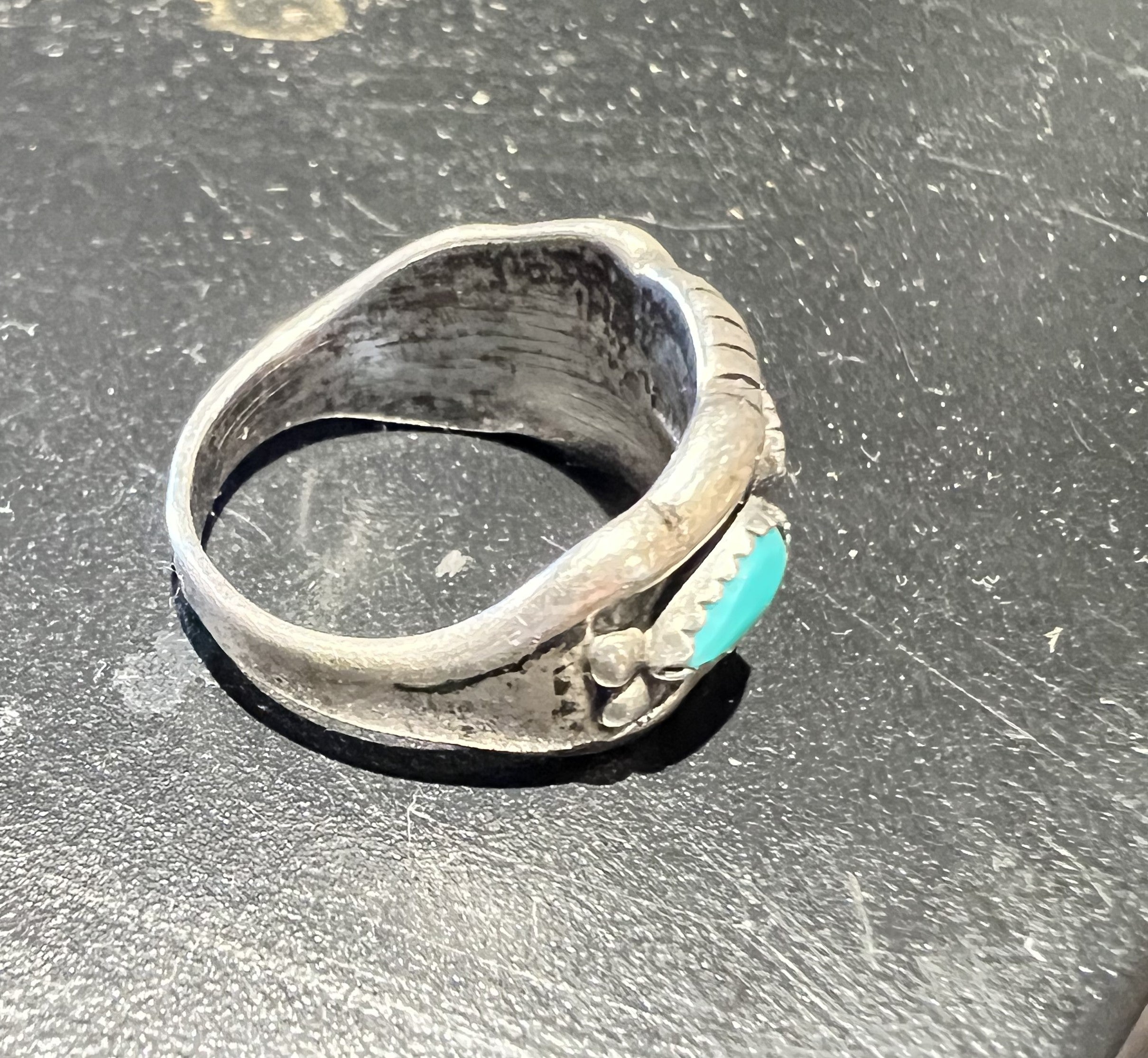 Vintage Sterling and Turquoise Ring