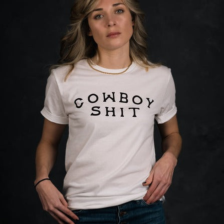 Classic Cowboy S#*t T-Shirt - White