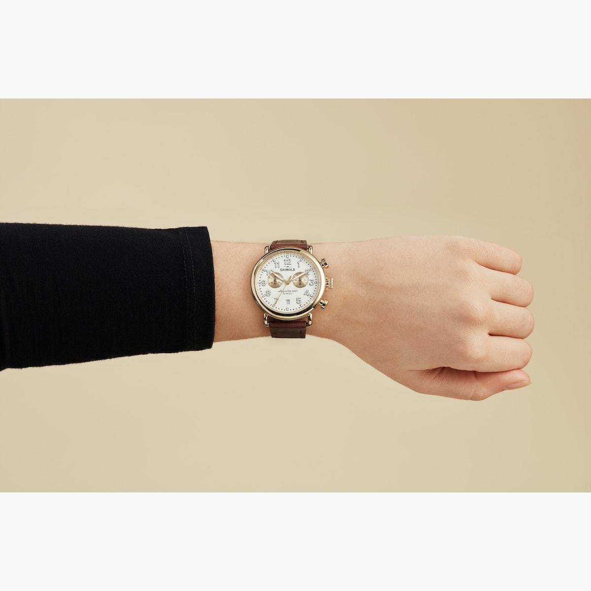 THE RUNWELL CHRONO 41MM - CREAM