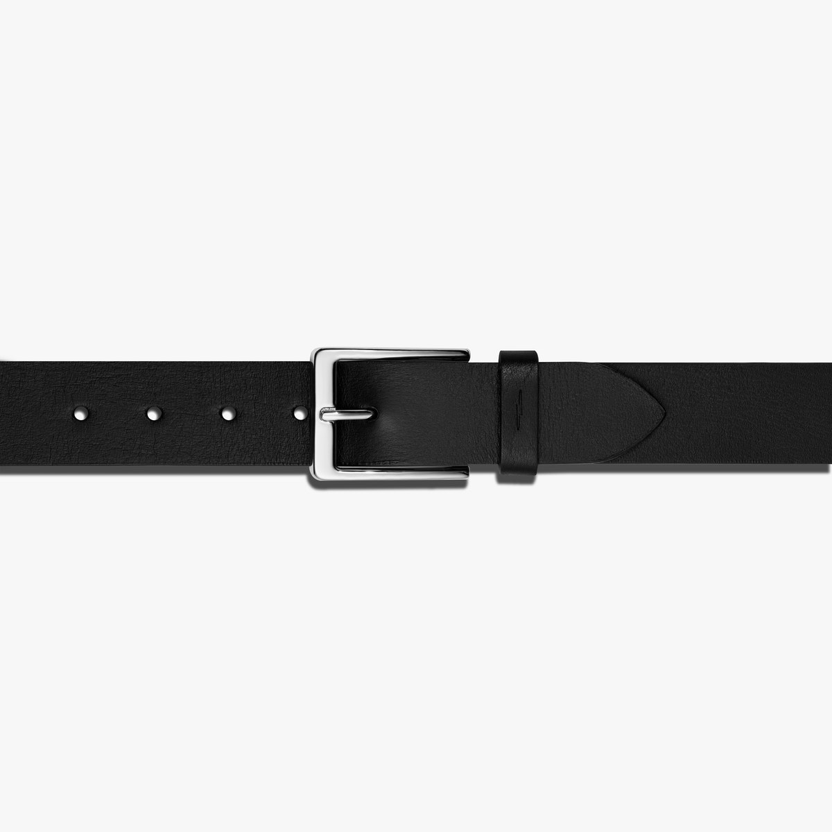 1-1/2 Lightning Bolt Keeper Belt-Black By Shinola