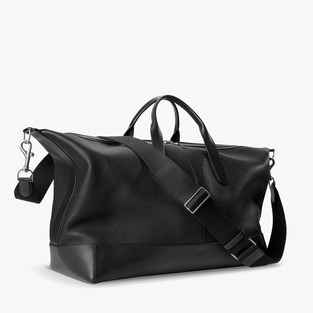 CANFIELD CLASSIC HOLDALL - NATURAL GRAIN LEATHER - BLACK