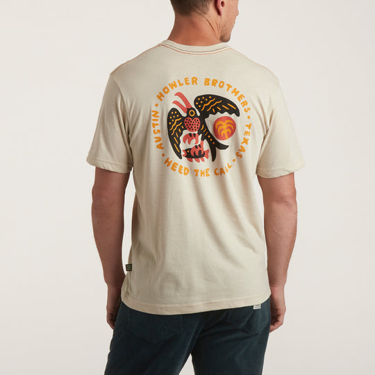 Frigate Badge Pocket T-Shirt - Sand