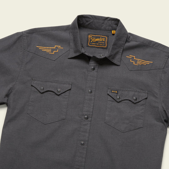 Crosscut Deluxe Shortsleeve Shirt - Pictograph : Black Chambray