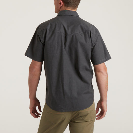 Crosscut Deluxe Shortsleeve Shirt - Pictograph : Black Chambray